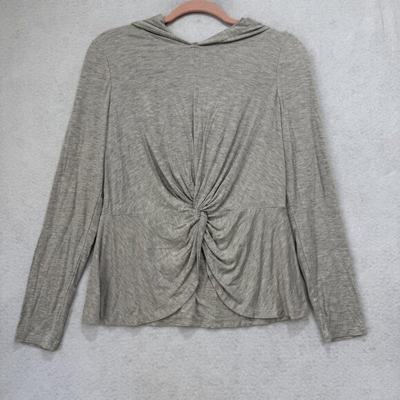 Sweaty Betty Hoodie Womens Small Gray Twist Front Knot Long Sleeve Yoga Workout - Picture 1 of 10